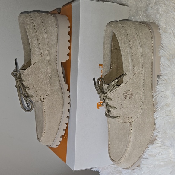Timberland Authentics Light Suede Lace-up Oxfords Size US 10.5 - Picture 2 of 4